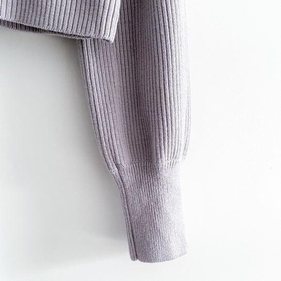 WILFRED Ribbed Crop Turtleneck Sweater - Picture 9 of 12